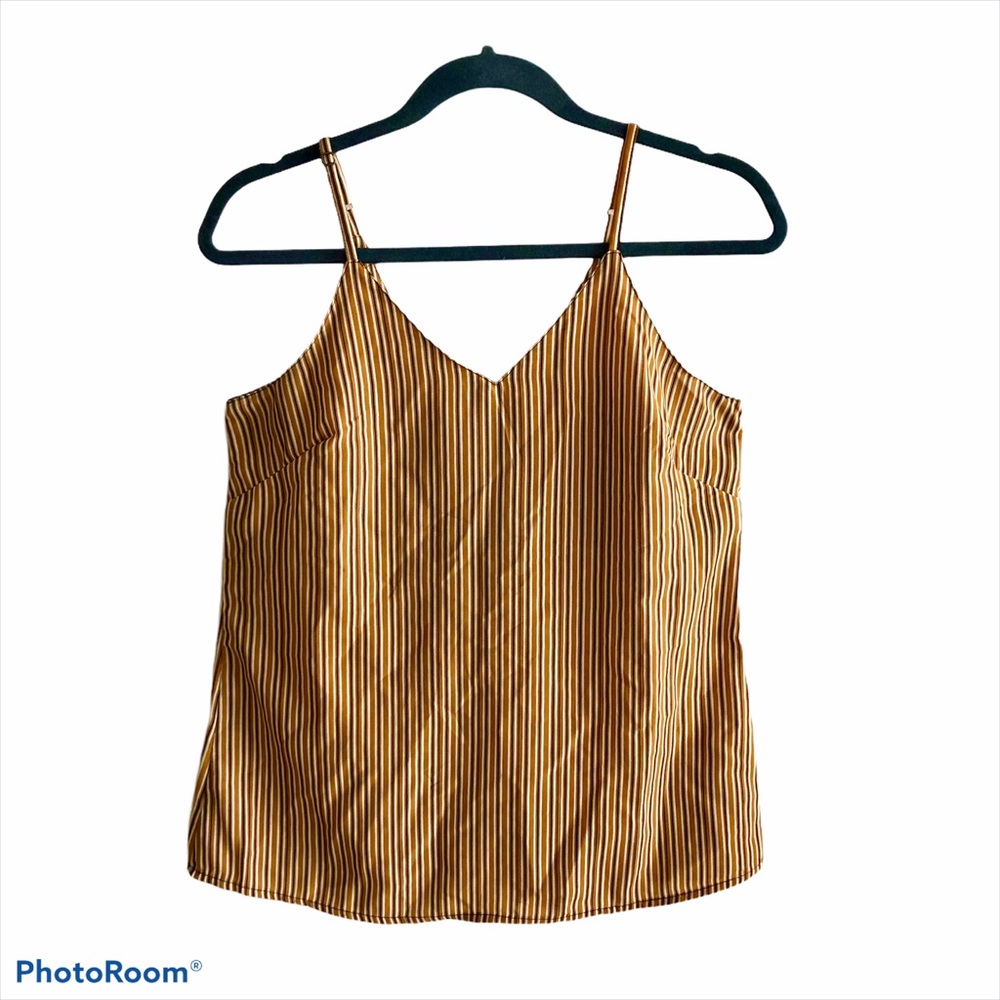 Japana gold striped tank top, small